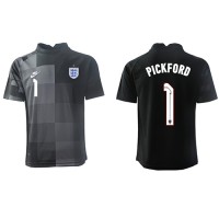 Pánský Fotbalový dres Anglie Jordan Pickford #1 Brankářské MS 2022 Domácí Krátký Rukáv